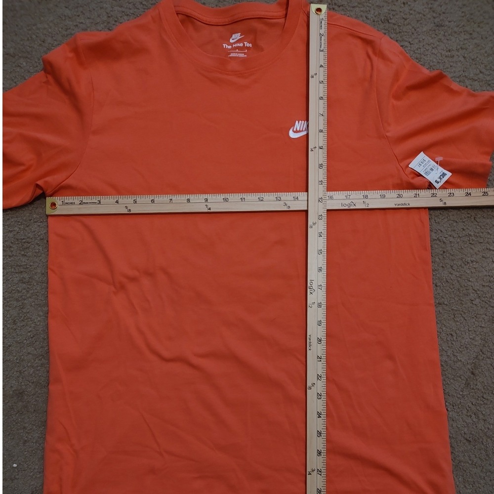 Nike Theโ Nike Tee Men's Orange Crew Neck Short Sleeve TShirt Size Large